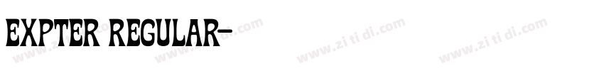 Expter Regular字体转换 Expter Regular字体转换
